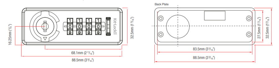Codelocks Kl20 Kitlock Mechanical Combination Lock