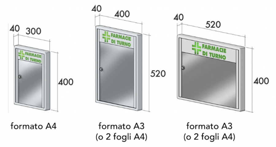 Ravasi Pharmacy Noticeboards With Low-energy Lighting