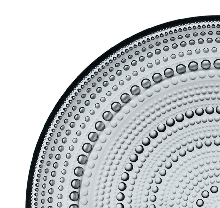 Iittala Kastehelmi Plate 248mm Dark Grey