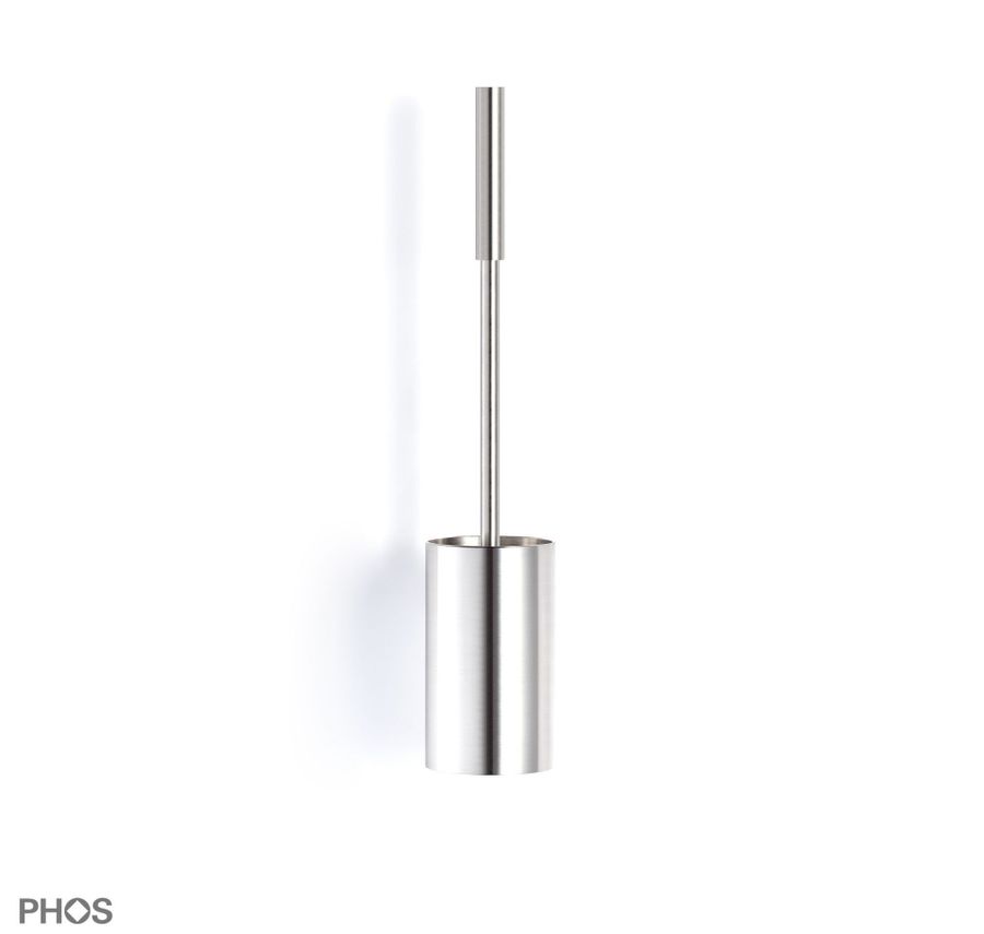 Phos Stainless Steel Toilet Brush Set - Concealed Fastening