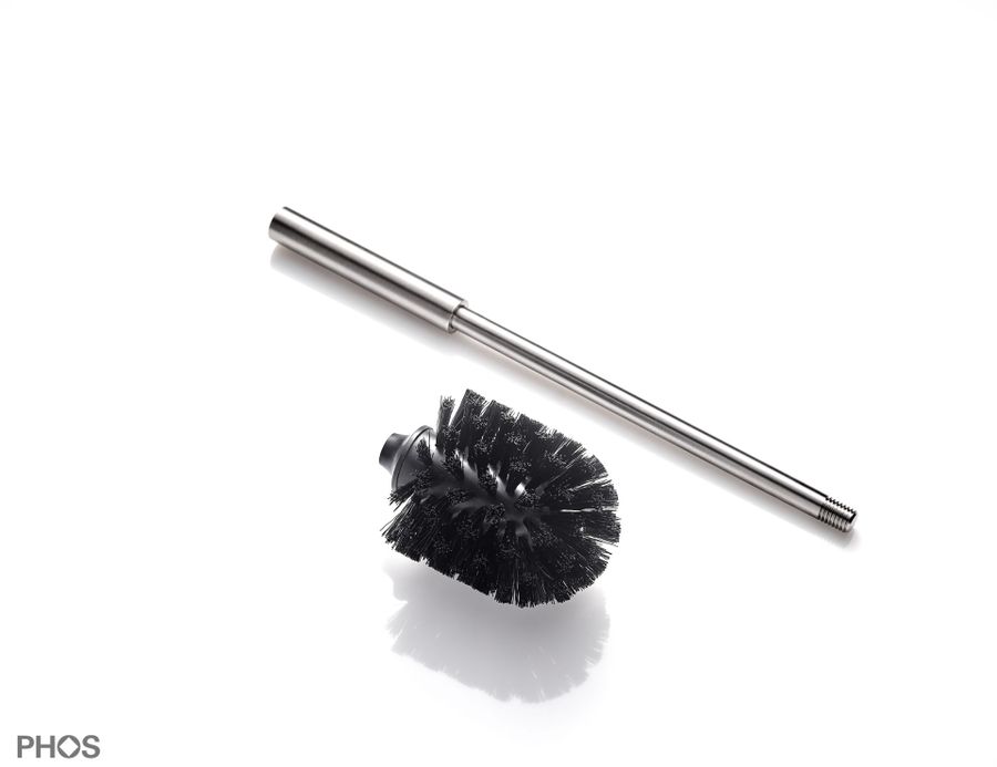 Phos Stainless Steel Toilet Brush Set - Concealed Fastening