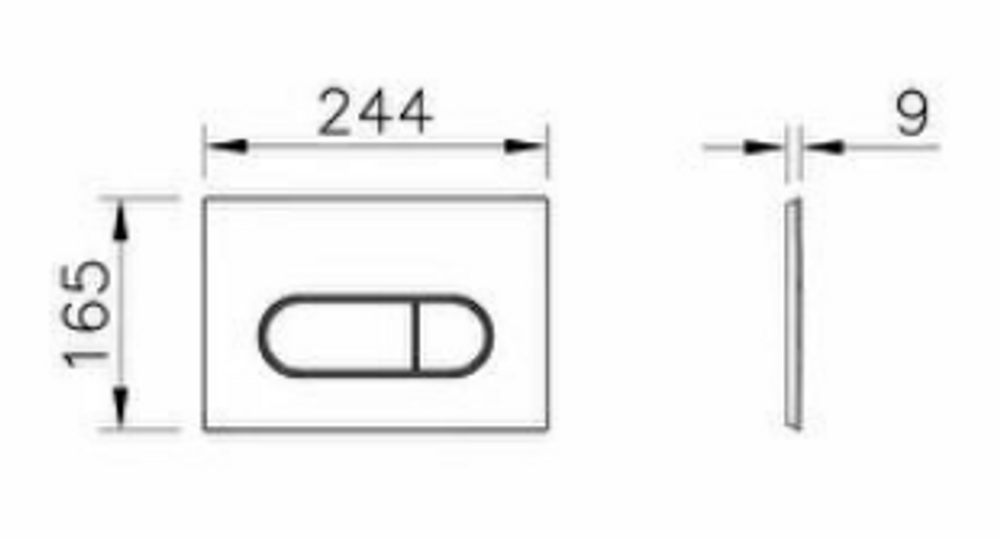 VitrA Loop Round Flush Plate