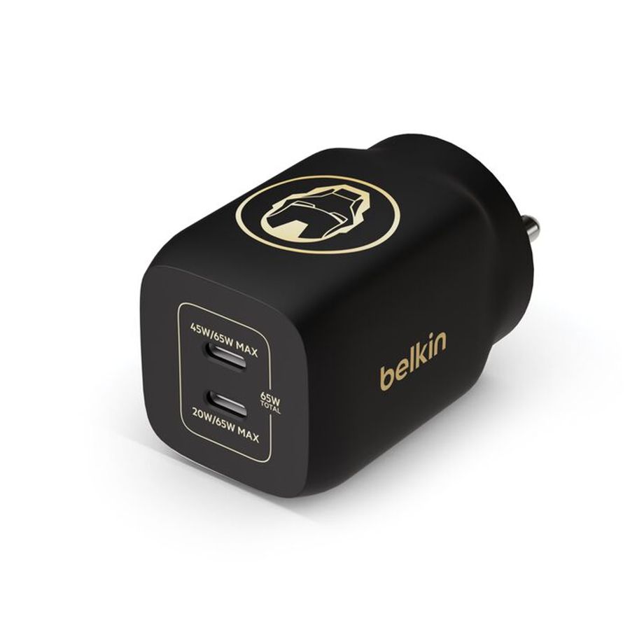 Belkin BoostCharge Pro Dual USB-C GaN Wall Charger with PPS 65W (Marvel Collection)