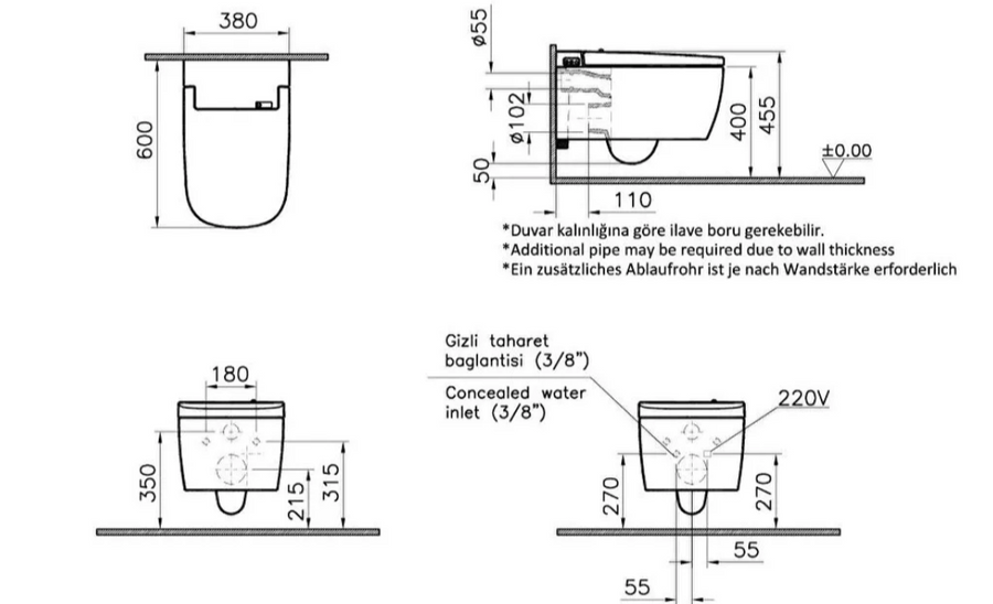 Vitra V-care Smart Wc Toilets