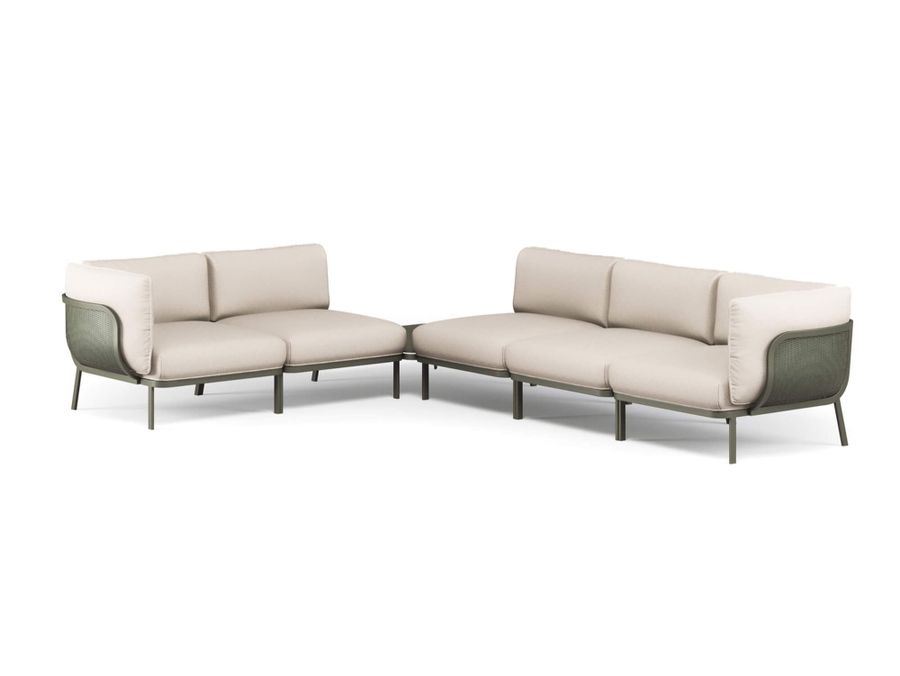 emu Cabla 5-seater corner sofa made of steel