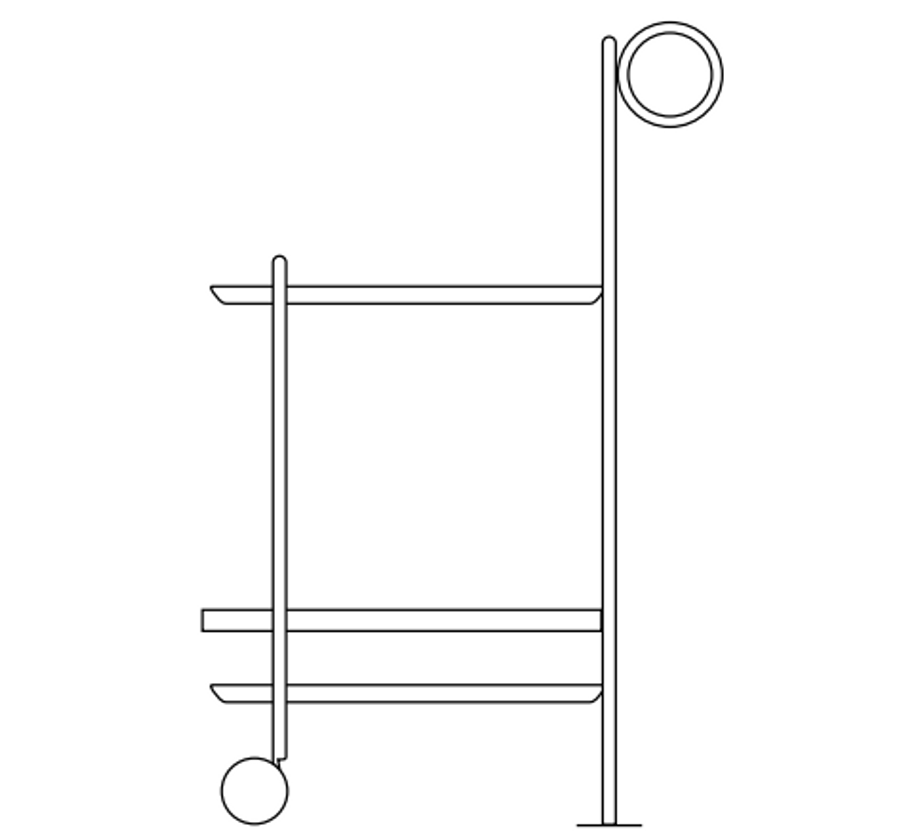 Tonin Casa Oblò Food Trolley