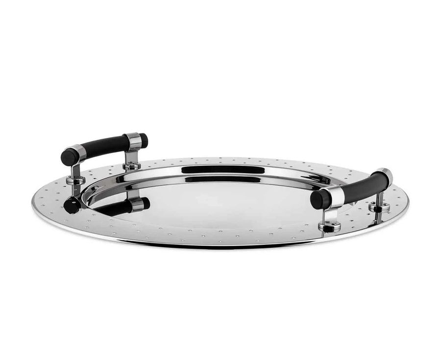 Alessi Mgvass Round Tray With Handles