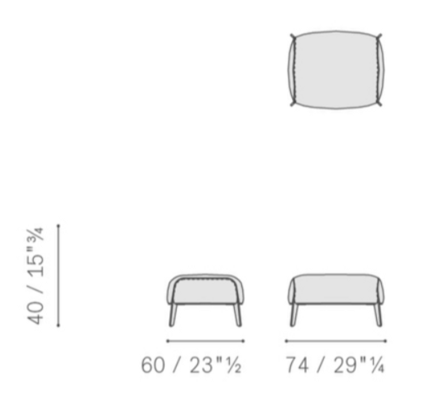 Poltronafrau Archibald Gran Comfort Ottoman