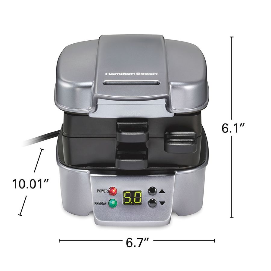 Hamiltonbeach Sandwich Stacker™ Hot Sandwich Maker, Silver