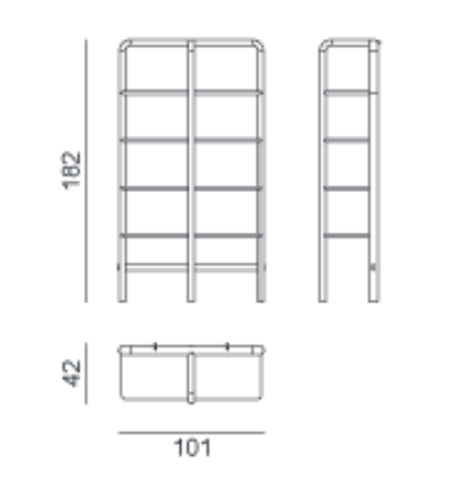 Gervasoni 1882 Daen Bookshelf