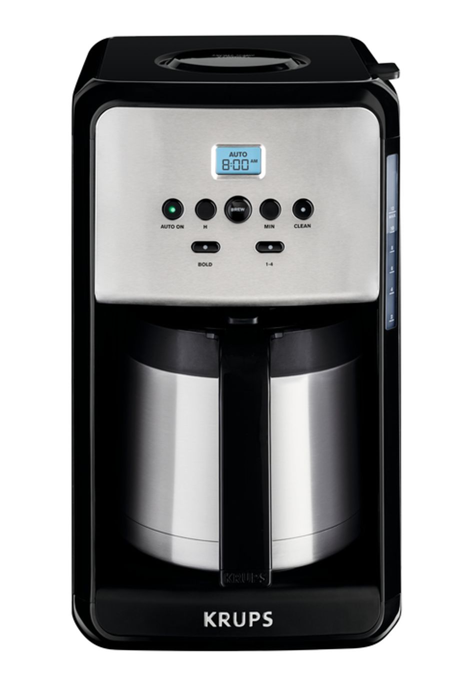 krupsusa 12-Cup Savoy Programmable Black Thermal Coffee Maker ET351050