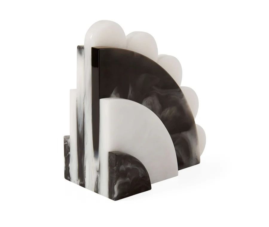 Jonathan Adler Como Black & White Bookends