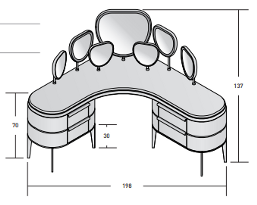 Natevo Kara Dressing Table