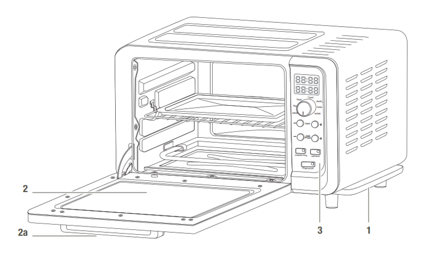 Krups 6 Slice Convection Toaster Oven with Digital Controls OK505D51