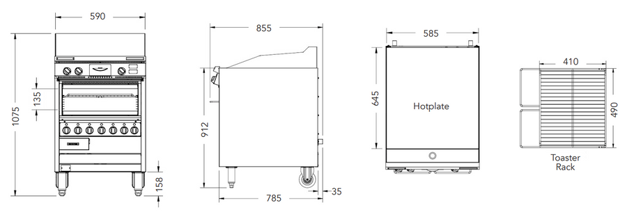 Roband Austheat Hotplate/Grill