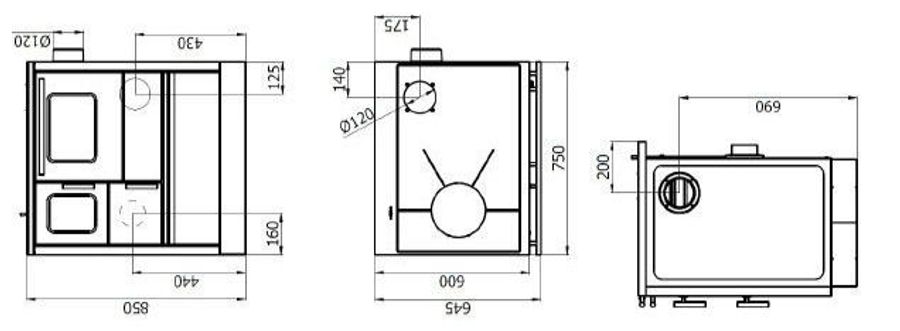 Alfa Plam Inox 75 Stoves