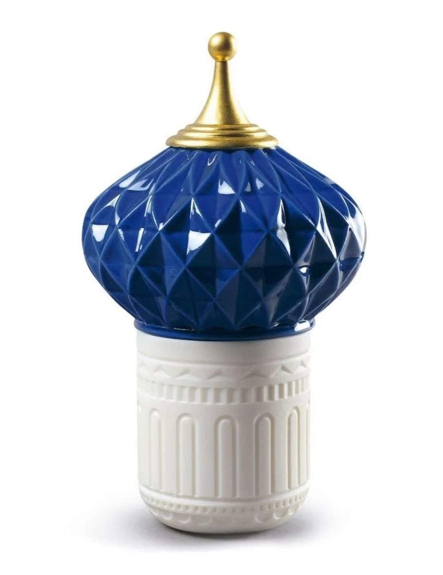 Lladro Blue Spire Candle 1001 Lights Unbreakable Spirit Scent