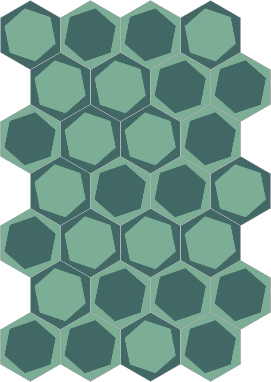 Bisazza On/Off Teal Floor Tiles