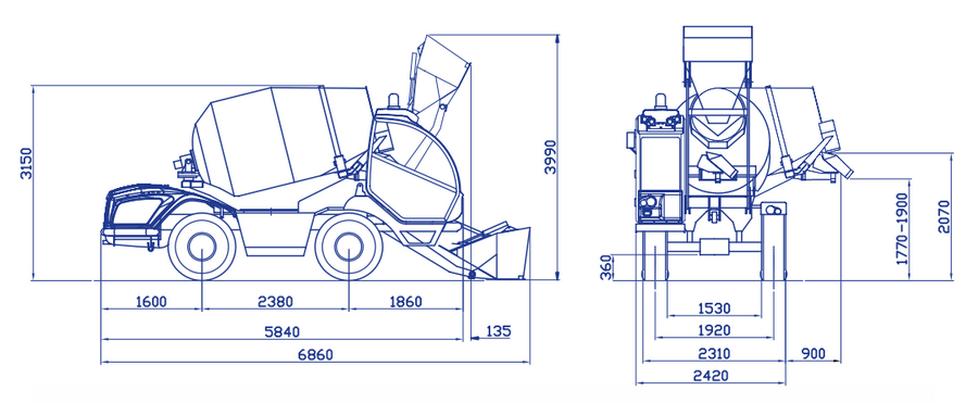 Carmix Carmix 3500tc Concrete Mixer Truck