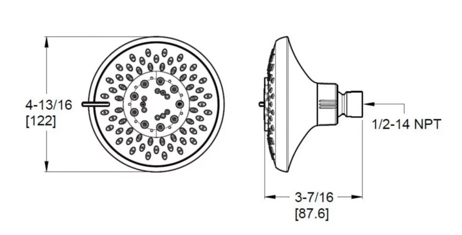 Pfisterfaucets Universal 5-function Showerhead