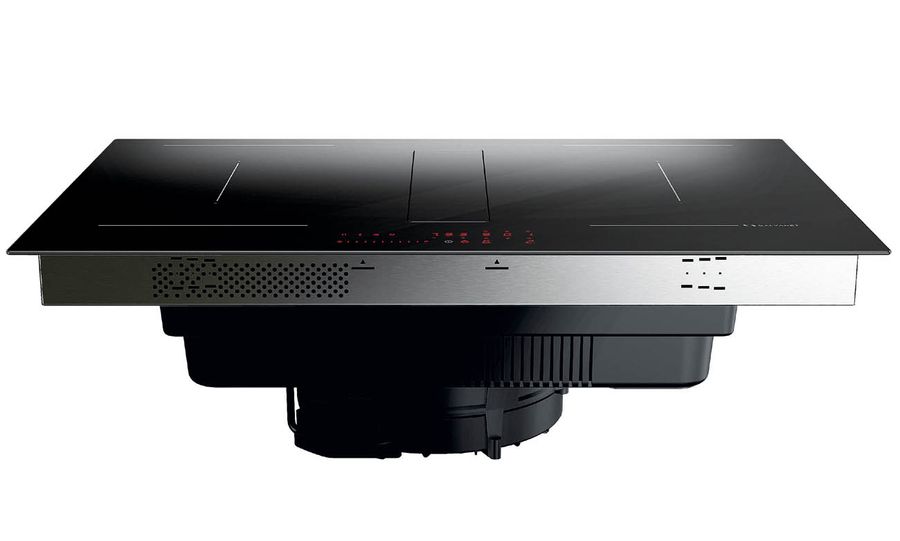Galvamet Perfecto 60-80 Glossy Black Venting Hob