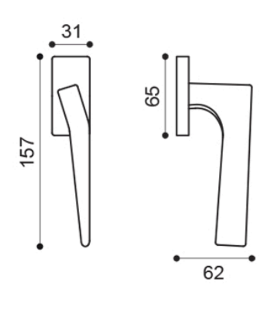 Manital Ratio Door Handle