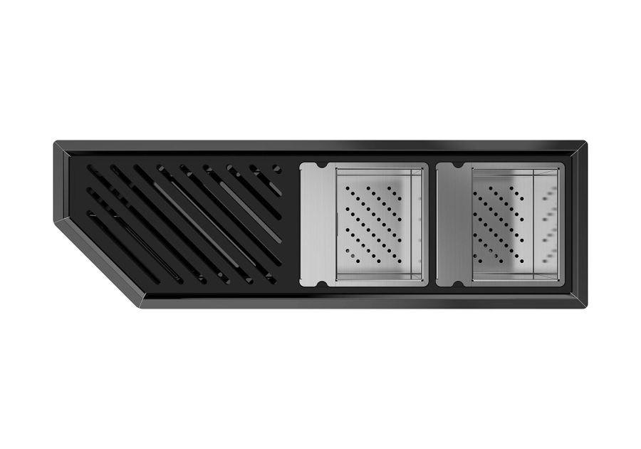 Fosterspa Diade Equipped Troughs Gun Metal Fumè