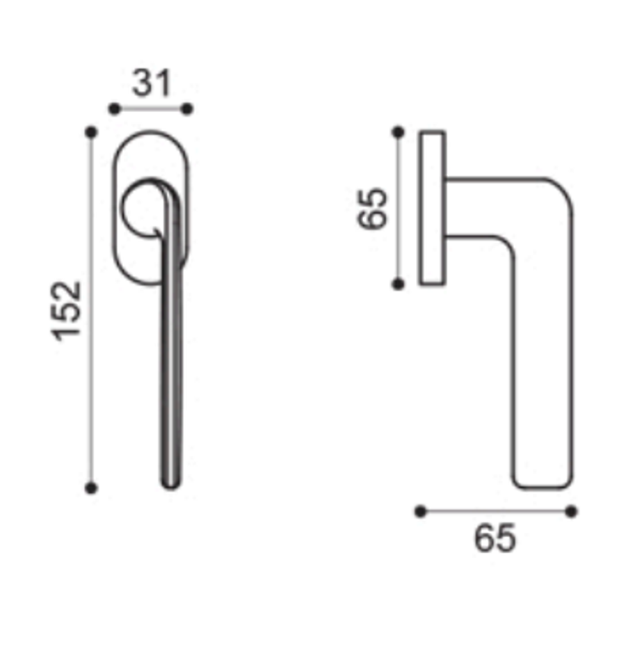 Manital Vortex Door Handle
