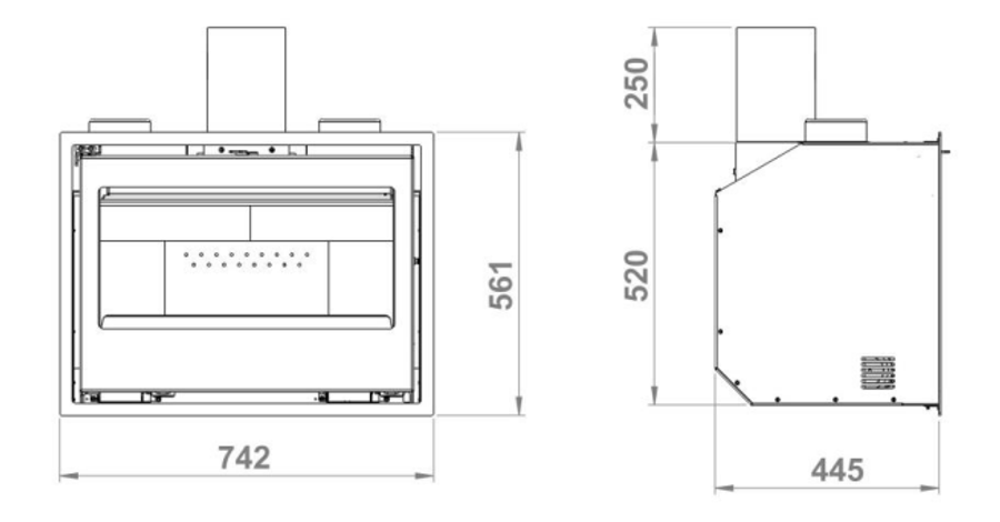 L acunzaSilver-700 Plus Fireplace