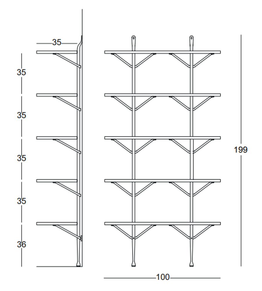 Magis Officina Wall Bookcase