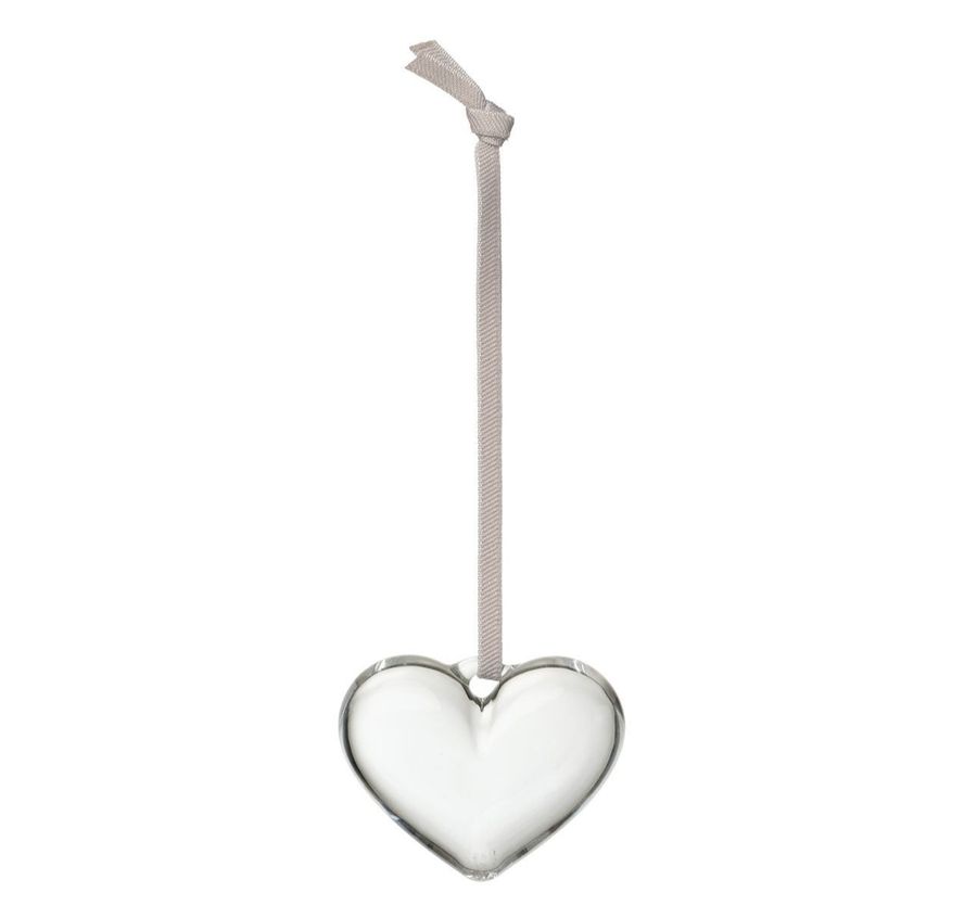 Iittala Glass Heart 50 Mm Clear 3-set Decor