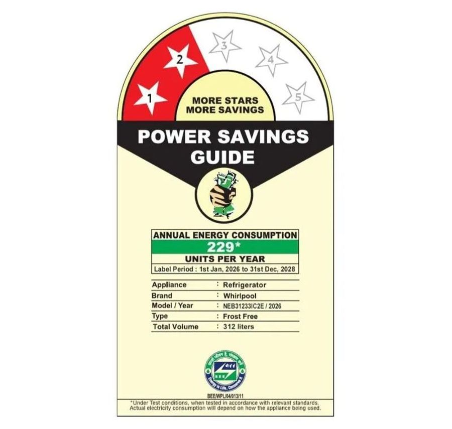 Whirlpool Intellifresh Pro 312l 2star Bottom Mount Inverter Convertible Frost Free Refrigerator