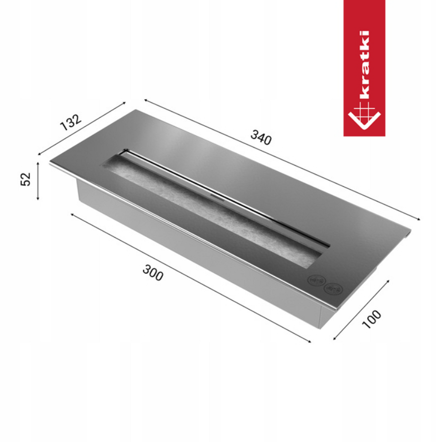 Kratki  Portal Bioethanol Fireplace Sierra Tüv Set