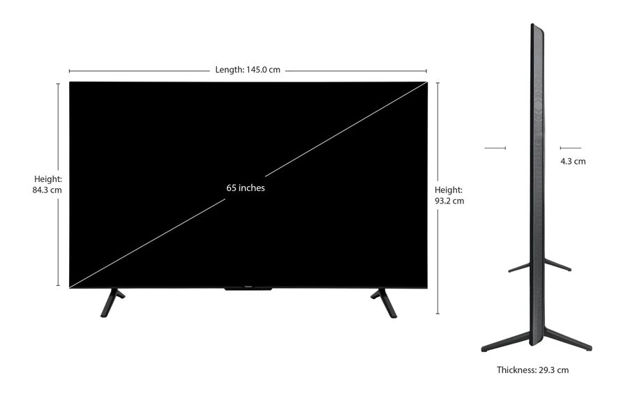 Panasonic 164 cm (65 inches) 4K Ultra HD Smart Mini LED Google TV