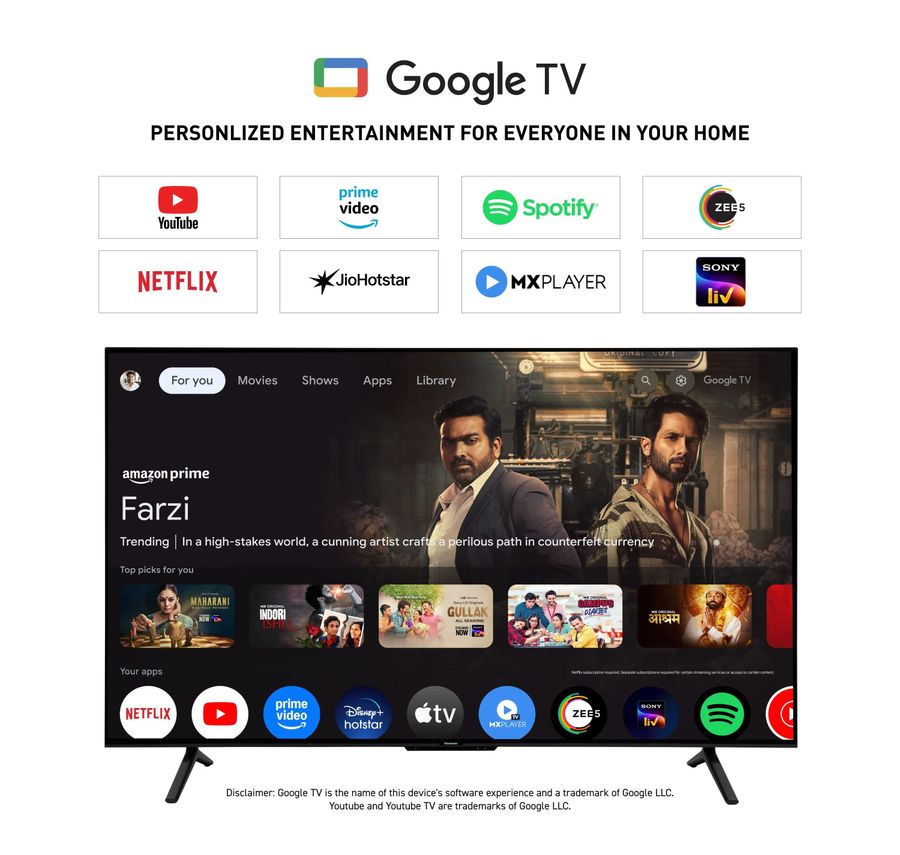 Panasonic 164 cm (65 inches) 4K Ultra HD Smart Mini LED Google TV