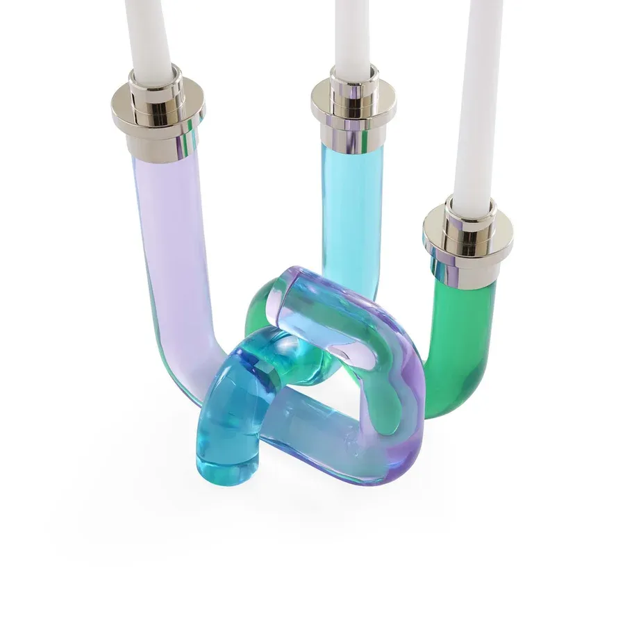 Jonathan Adler Pompidou Acrylic Candle Holder