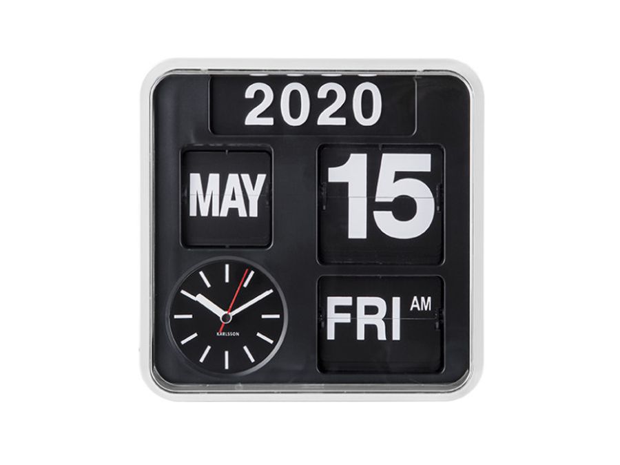 present time Wall Clock Mini Flip