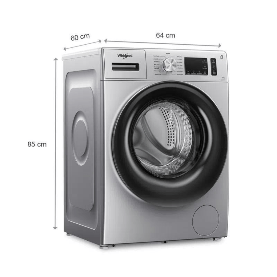 Whirlpool supreme care 7kg 5 star front load washing machine with in-built heater