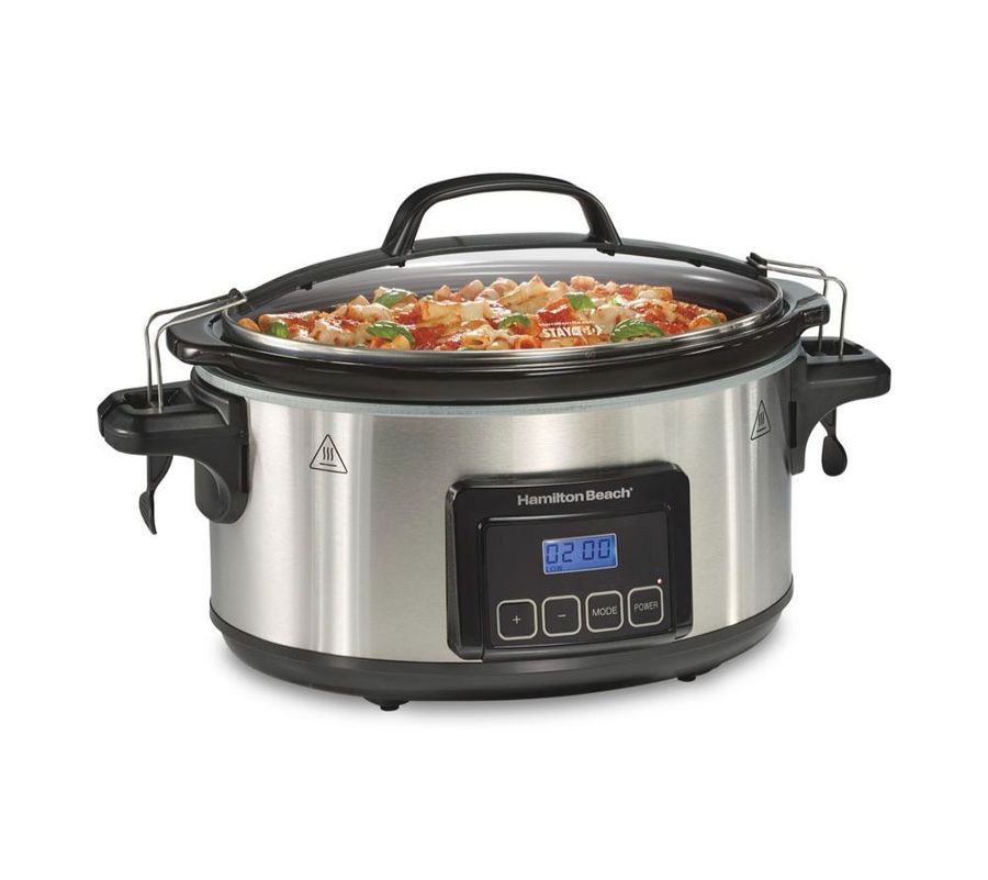 Hamilton Beach Programmable Stay Or Go® 6 Qt. Slow Cooker Stainless Steel