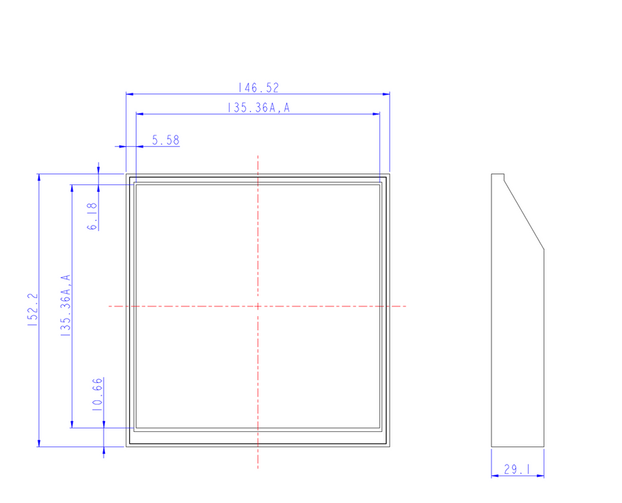 Jamiepro 7.5inch Android Square LCD Monitor Screen