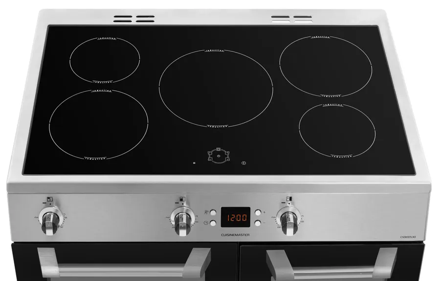 Leisure 90cm Induction Range Cooker with Three Ovens