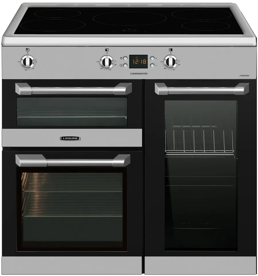 Leisure 90cm Induction Range Cooker with Three Ovens
