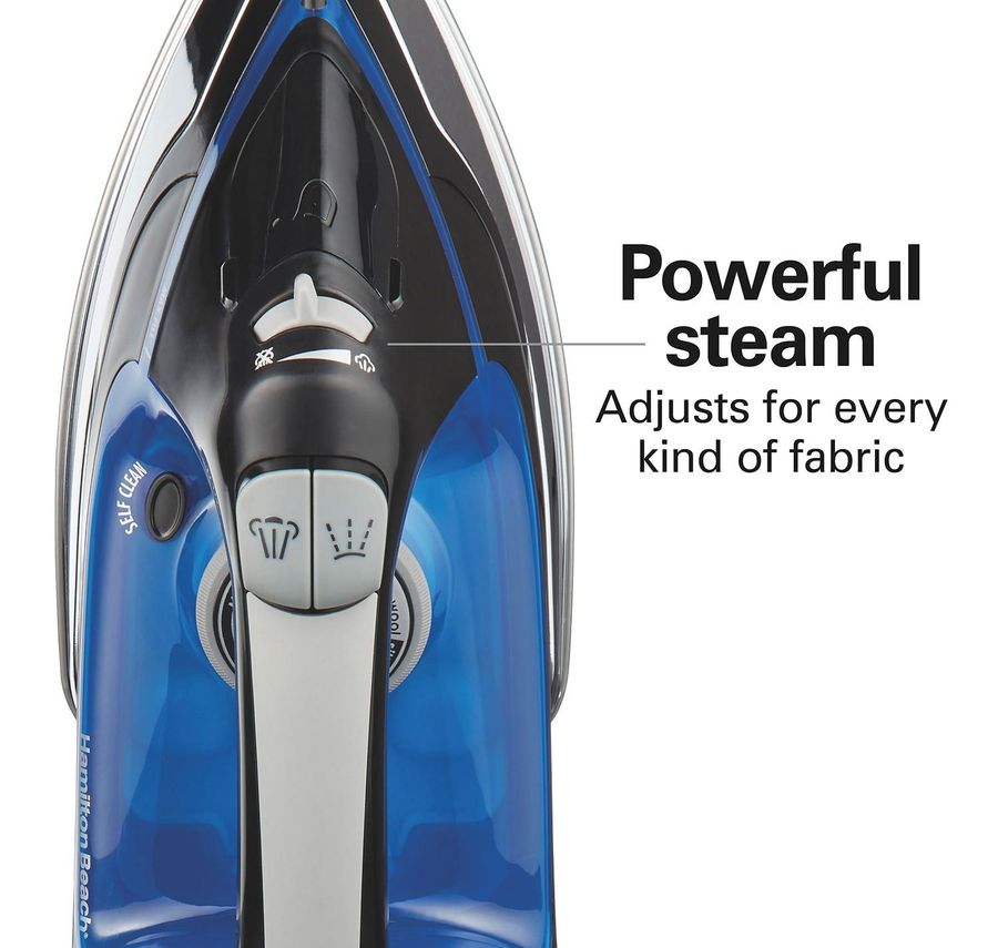 Hamilton Beach Retractable Cord Iron With Stainless Steel Soleplate