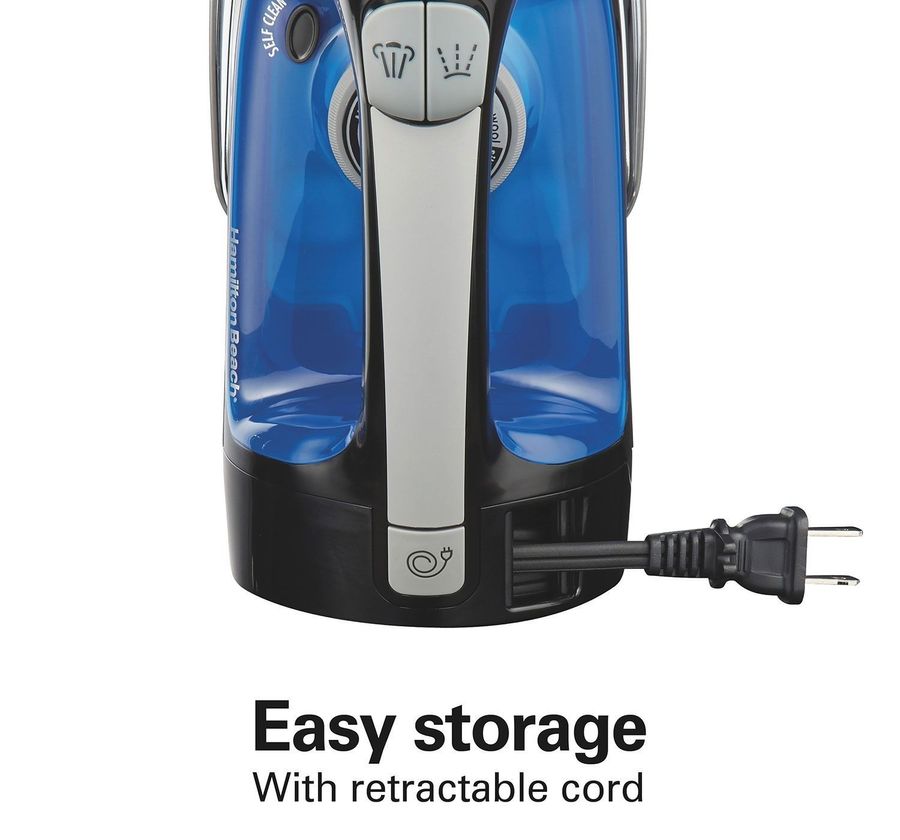 Hamilton Beach Retractable Cord Iron With Stainless Steel Soleplate