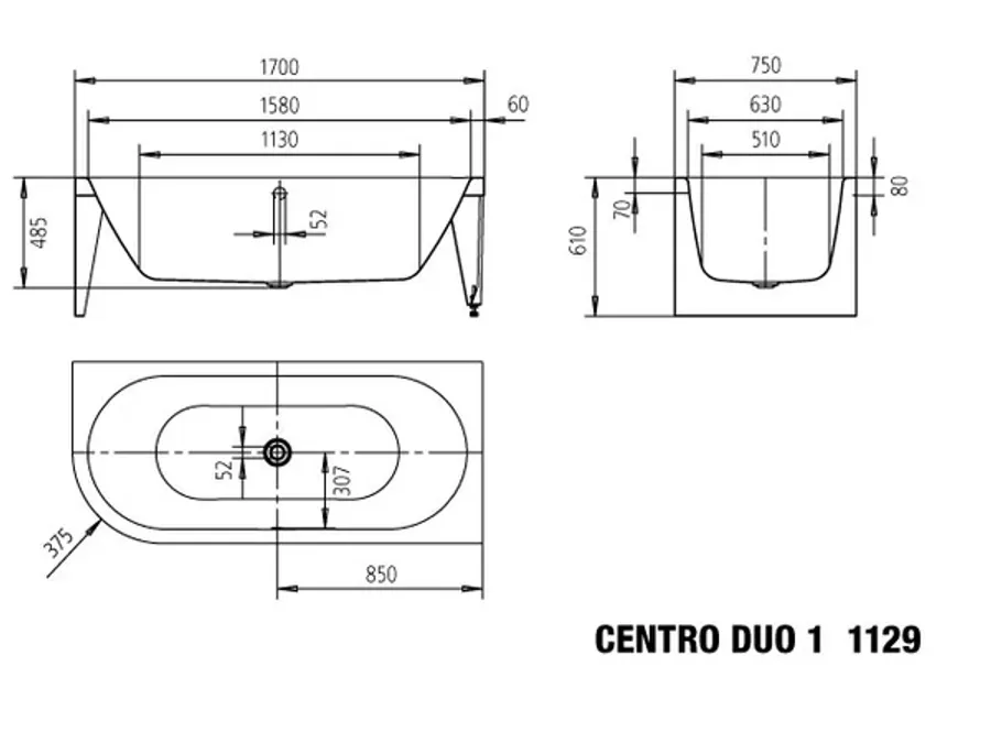 Kaldewei Meisterstück Centro Duo Bathtubs