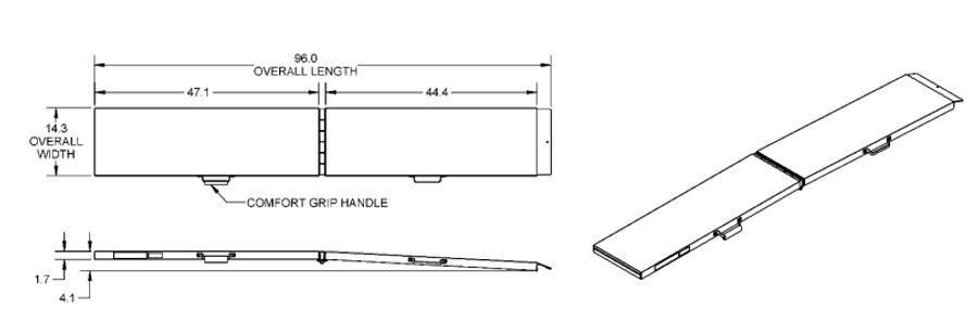 EZ Access Wall Prep Four Runner™ Portable Pet Ramp