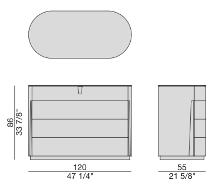 Porada Tylsa Night 4 Chest Of Drawers