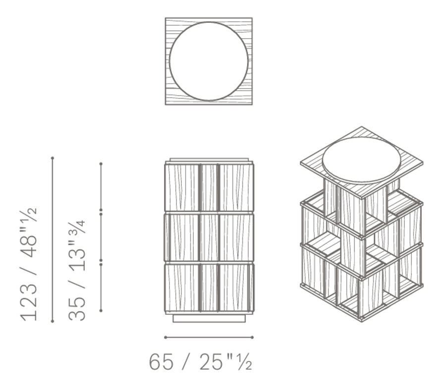 Poltrona Frau Turner Bookcase