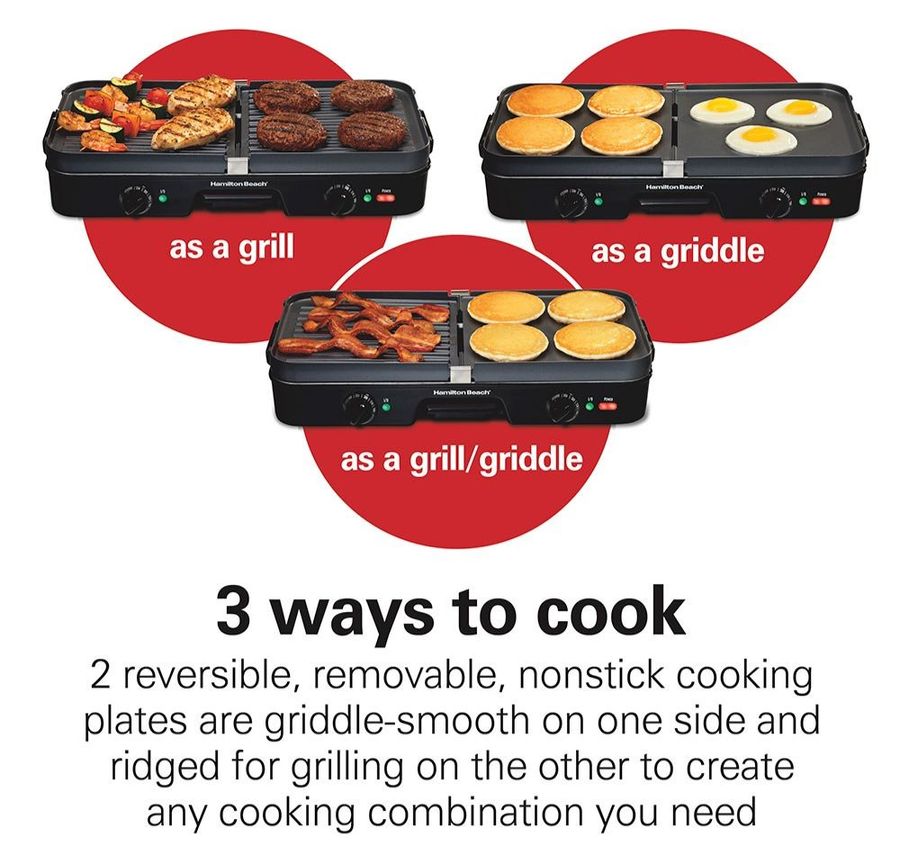 Hamilton Beach 3-in-1 Grill/Griddle