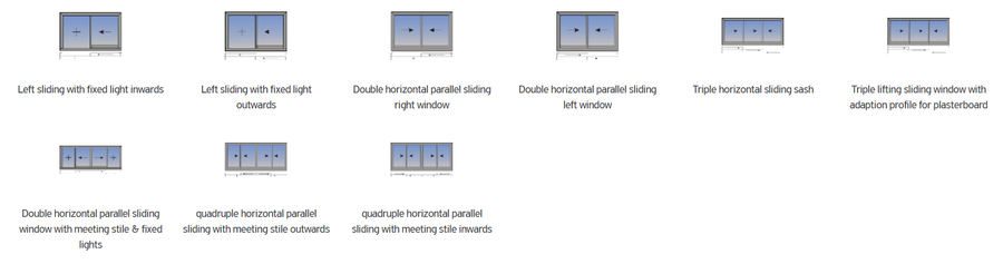 Alumil Minimal Sliding Non-insulated System Smartia M12500 Phos